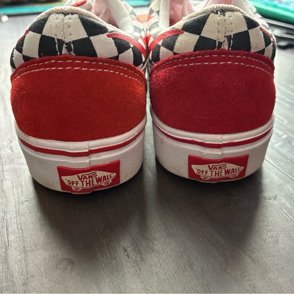 Vans Kids Vibrant Red and Yellow Sneakers - Picture 4 of 5